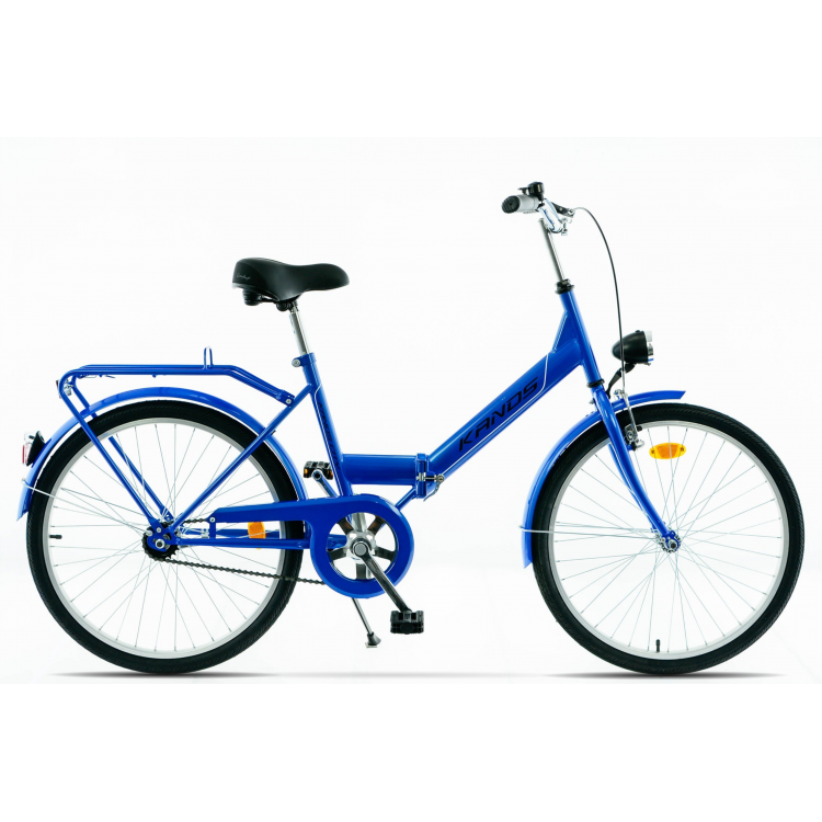 Retro skladací bicykel Kands 24'' Laguna Folding P. FAV. 17r. modrý